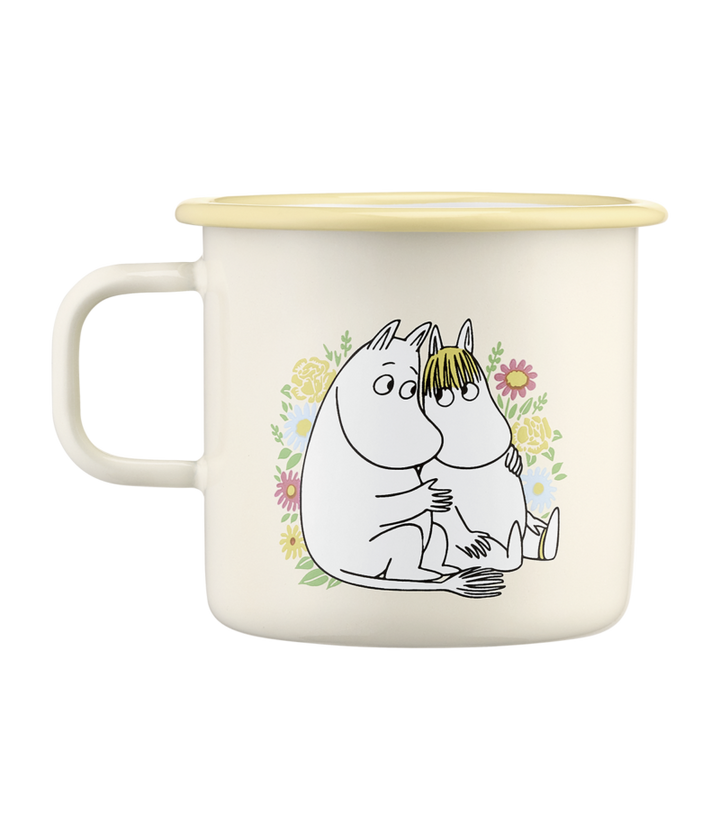 Moomin Enamel Mug Flowers - 550ml