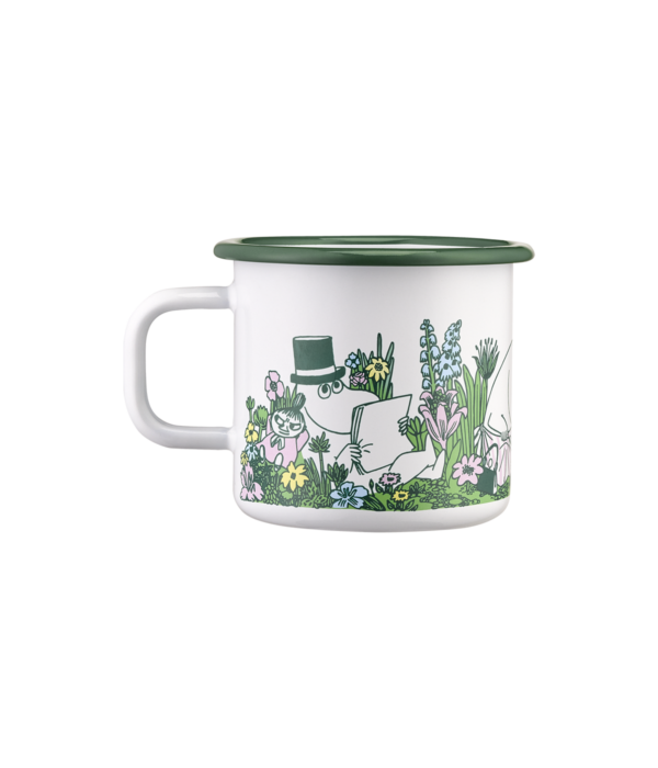 Moomin Enamel Mug In The Garden - 370ml