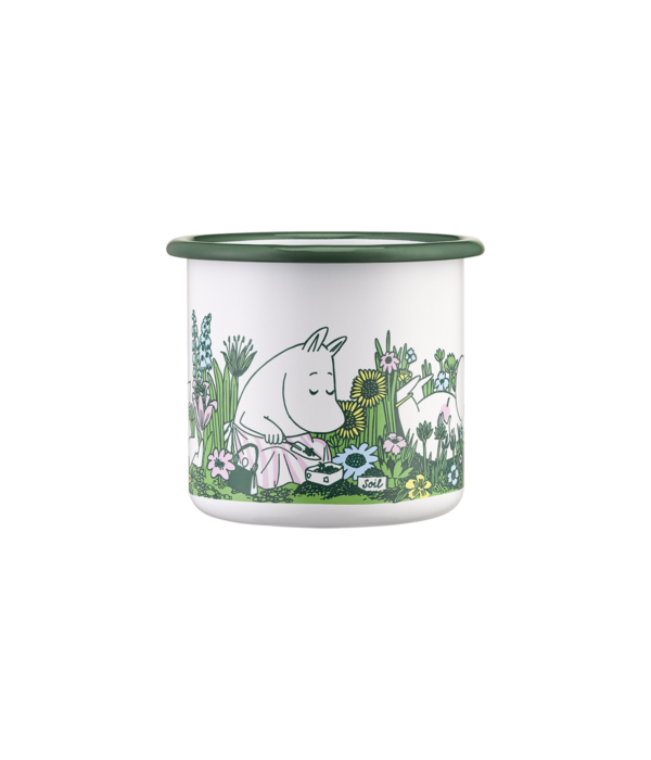 Moomin Enamel Mug In The Garden - 370ml