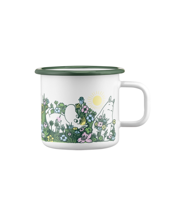 Moomin Enamel Mug In The Garden - 370ml