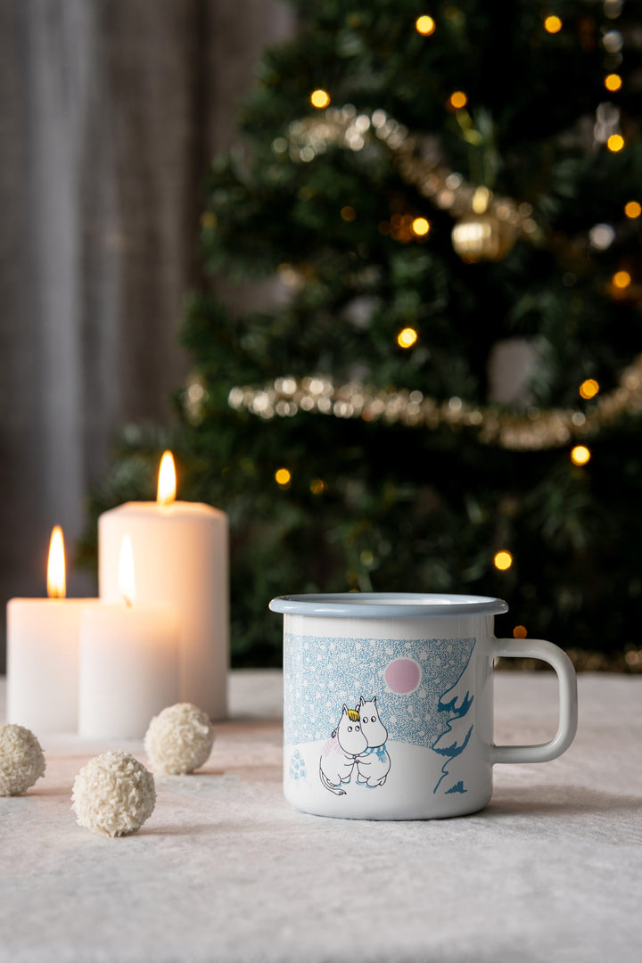 Enamel mug Moomin Let It Snow 370ml