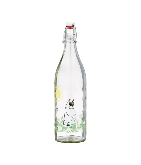 Moomin Glass Bottle Meadow - 1L