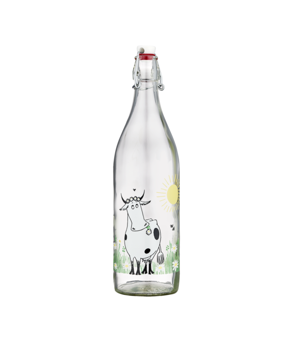 Moomin Glass Bottle Meadow - 1L