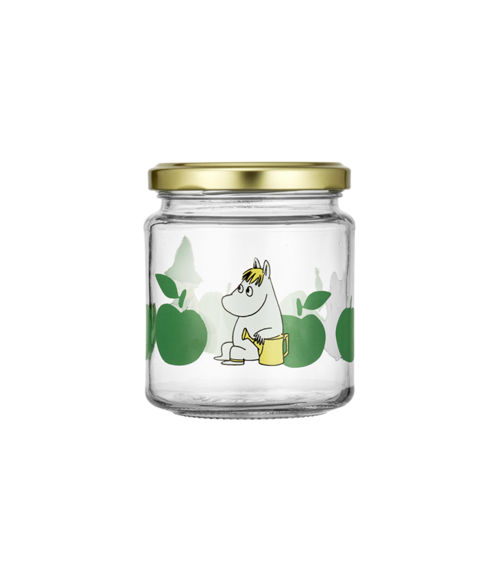 Moomin Glass Jar Joyful Apples 300ml
