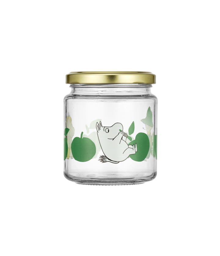 Moomin Glass Jar Joyful Apples 300ml