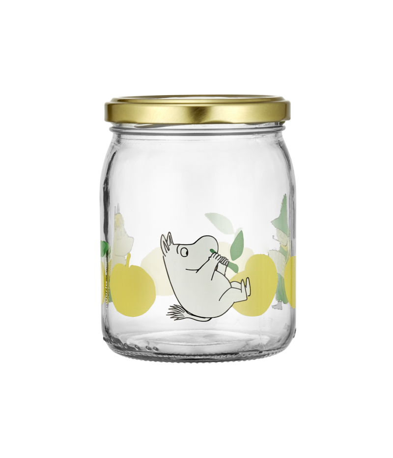 Moomin Glass Jar Joyful Apples 500ml