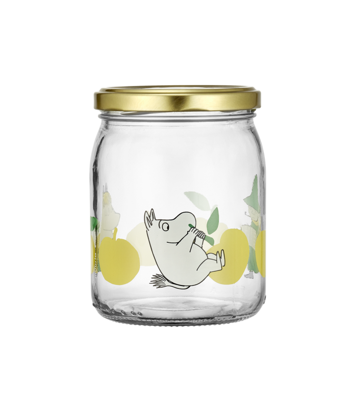 Moomin Glass Jar Joyful Apples 500ml