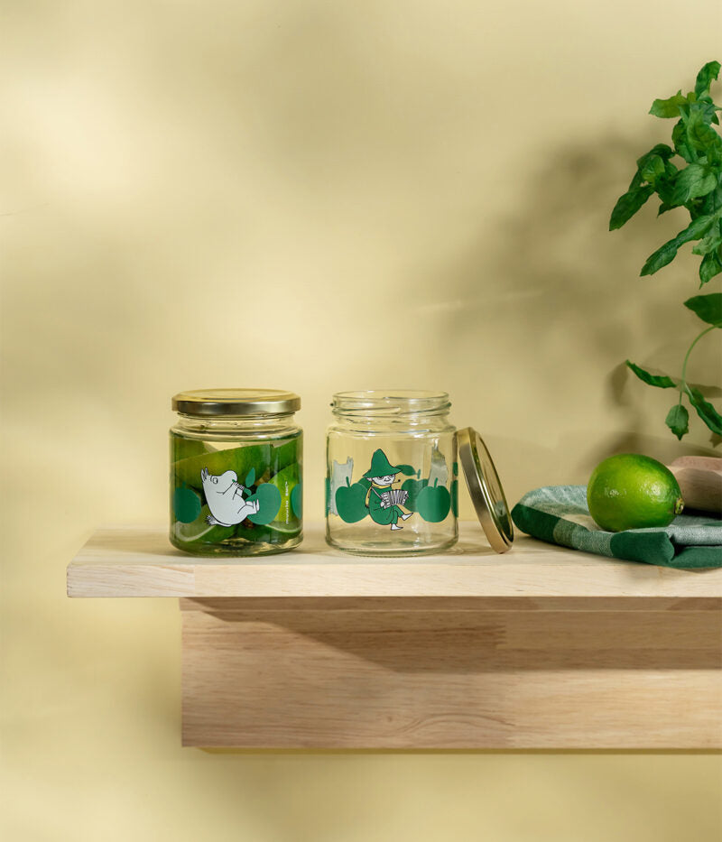 Moomin Glass Jar Joyful Apples 300ml