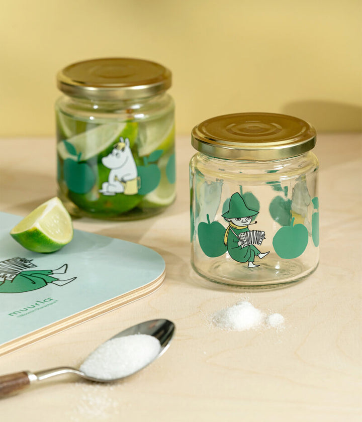 Moomin Glass Jar Joyful Apples 300ml