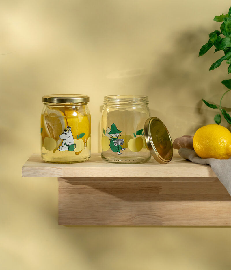 Moomin Glass Jar Joyful Apples 500ml