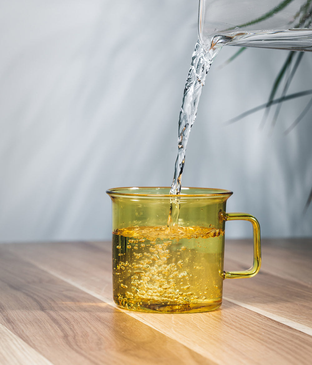 Glass Mug Yellow - 350ml