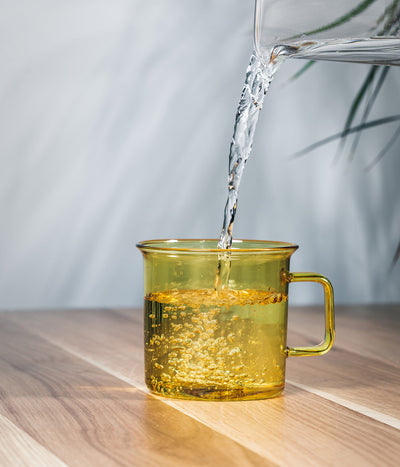 Glass Mug Yellow - 350ml