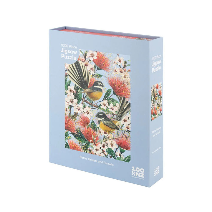 Native Flowers and Chatty Fantails Jigsaw Puzzle