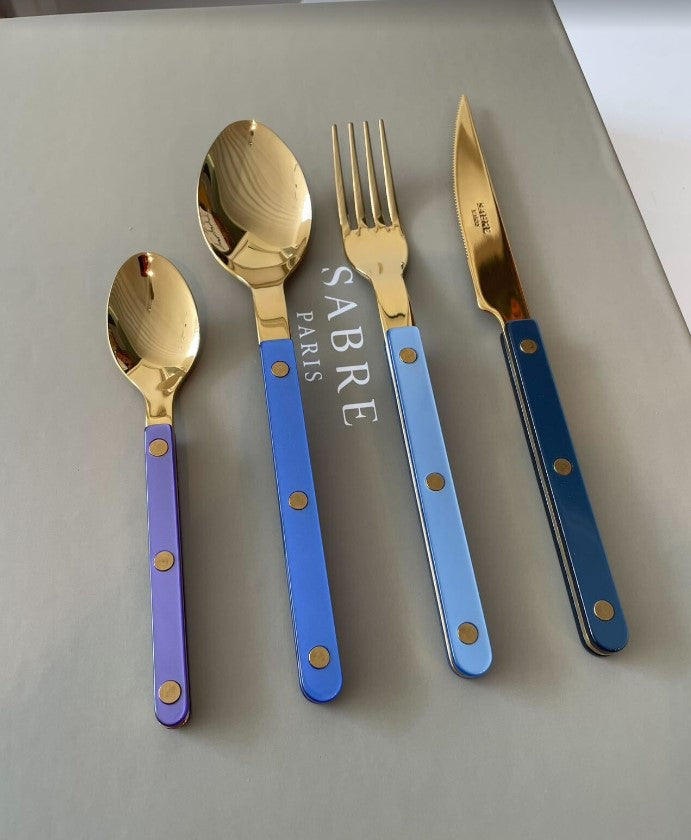 Bistrot Gold Color Pearly 4 pieces set- Blue Harmony