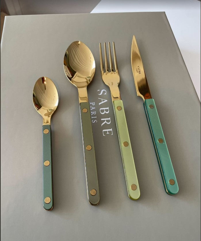 Bistrot Gold Color Pearly 4 pieces set - Green Harmony