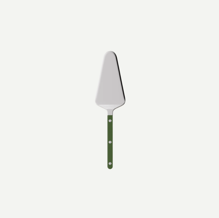 Bistrot shiny solid tart server - Green
