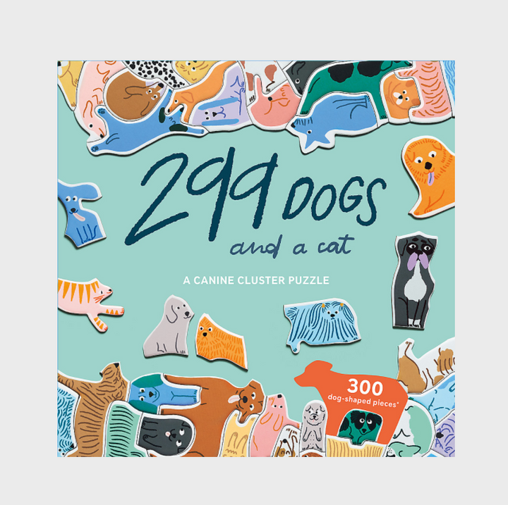 299 Dogs (And a Cat)-300 ­Piece Canine Cluster Puzzle