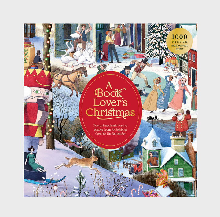 A Book Lover's Christmas - 1000 Piece Jigsaw Puzzle