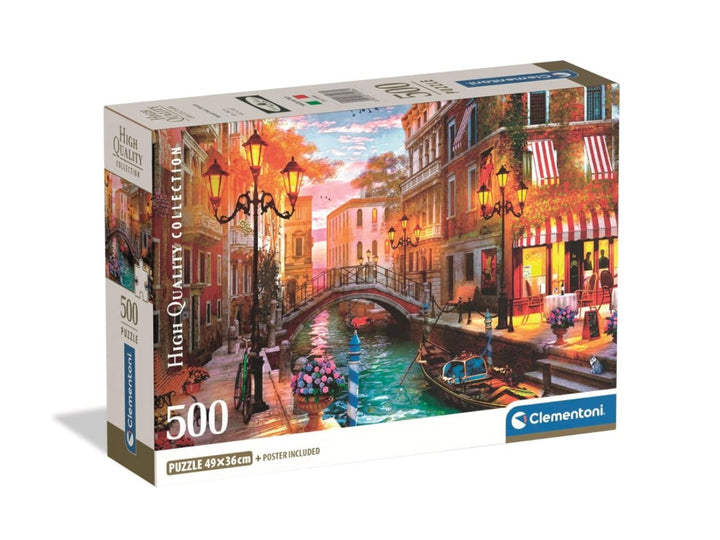 Sunset Over Venice - 500 Piece Jigsaw Puzzle