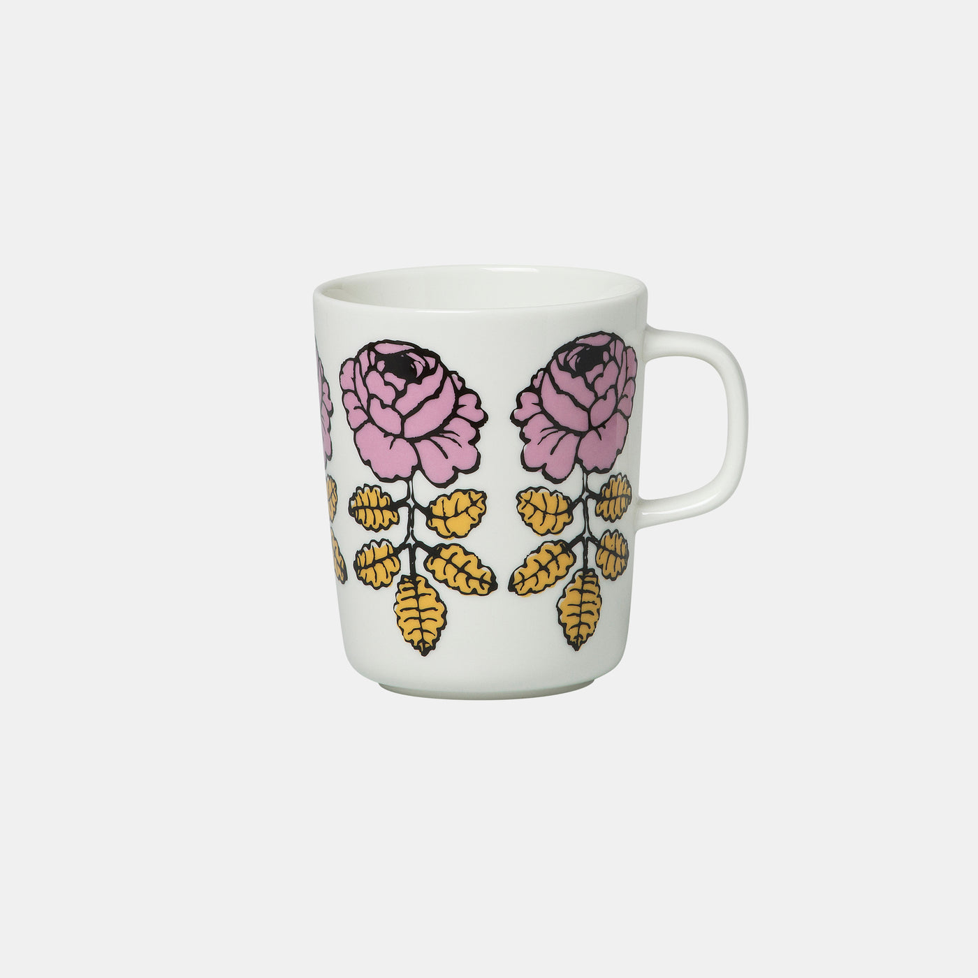 Oiva/Vihkiruusu mug 4 dl, white, pink, ochre