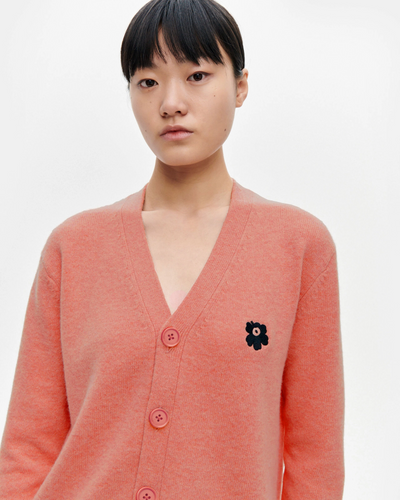 Sif Unikko Placement Cardigan - Coral