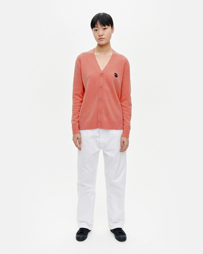 Sif Unikko Placement Cardigan - Coral