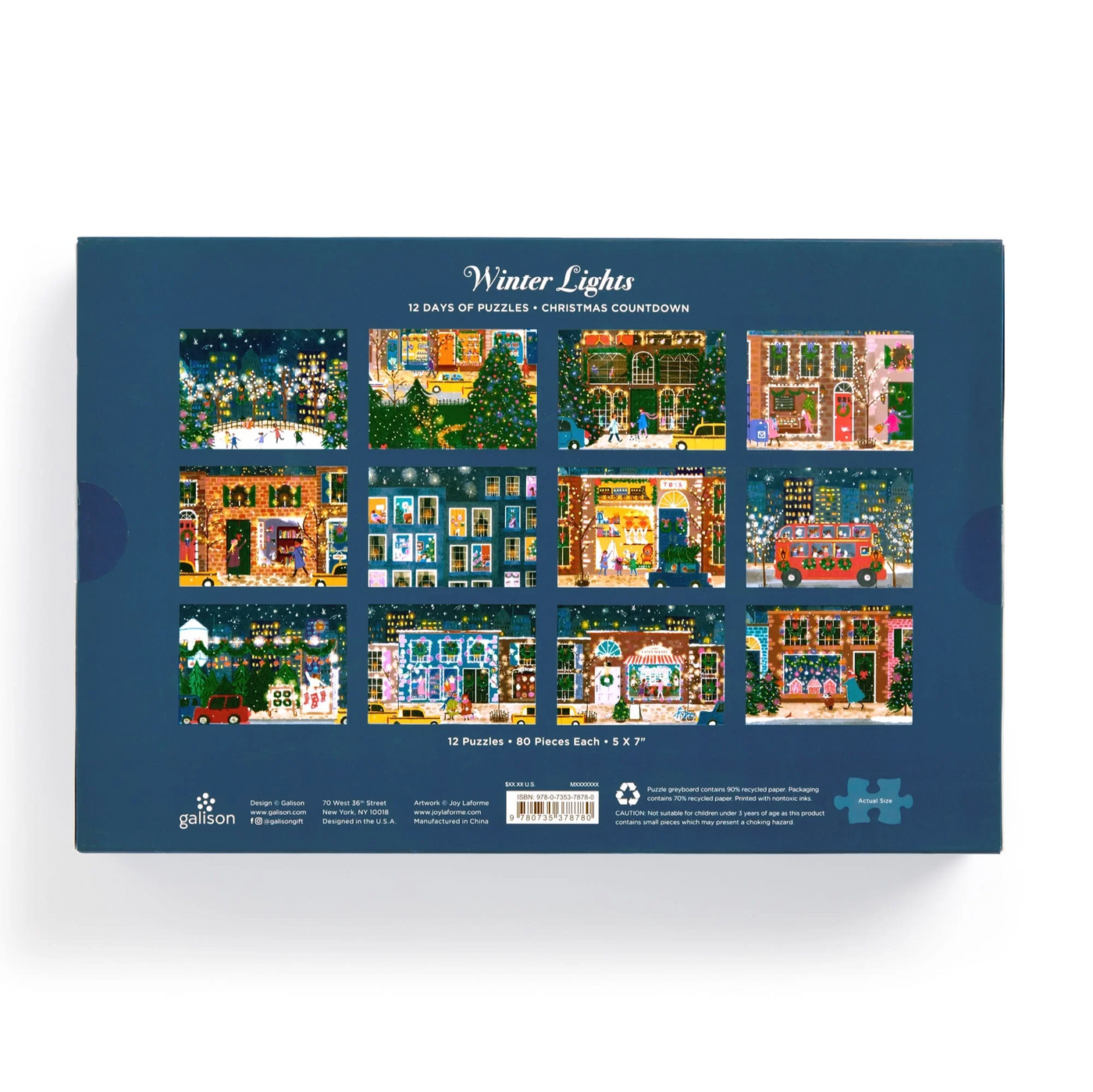 Joy Laforme Winter Lights 12 Days of Puzzles Christmas Countdown