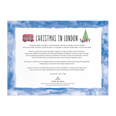 Michael Storrings Christmas in London 1000 Piece Puzzle