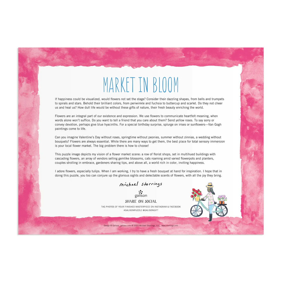 Michael Storrings Market in Bloom 2000 Piece Puzzle