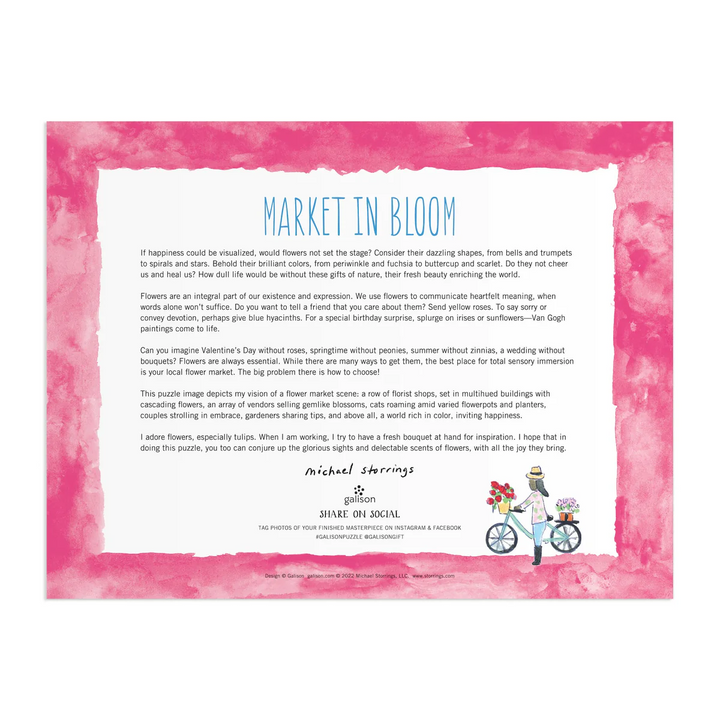 Michael Storrings Market in Bloom 2000 Piece Puzzle