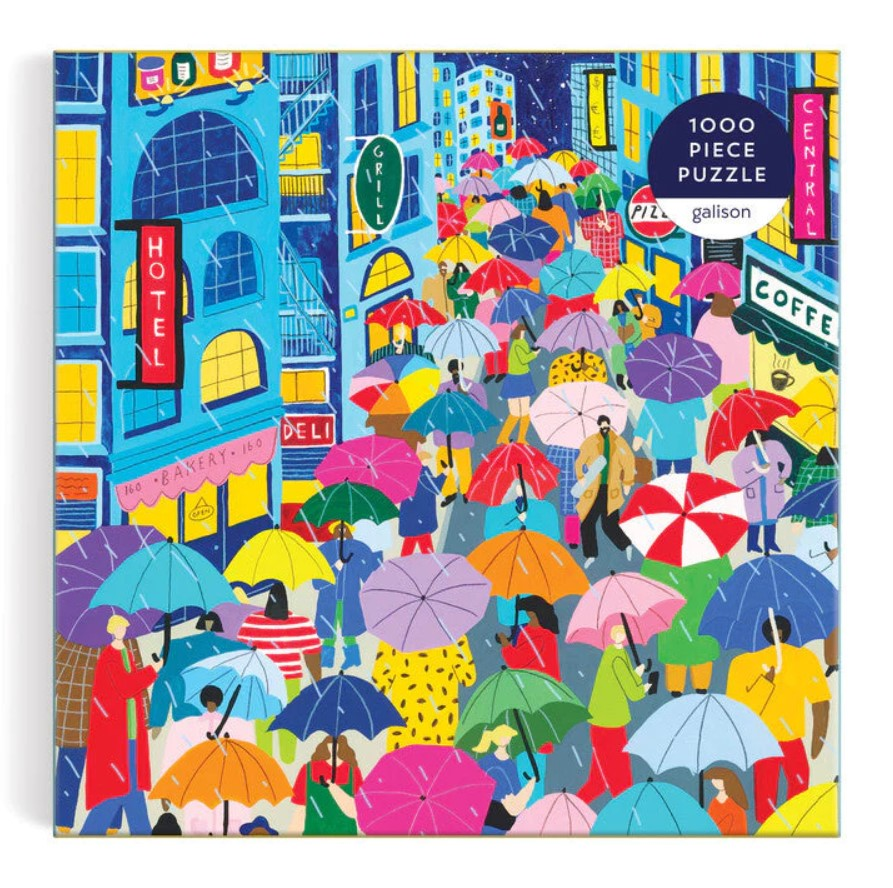 Umbrella Lane 1000 PC Puzzle (Square Box)