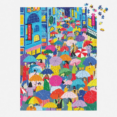 Umbrella Lane 1000 PC Puzzle (Square Box)