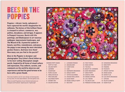 Bees in the Poppies 1000 PC Puzzle