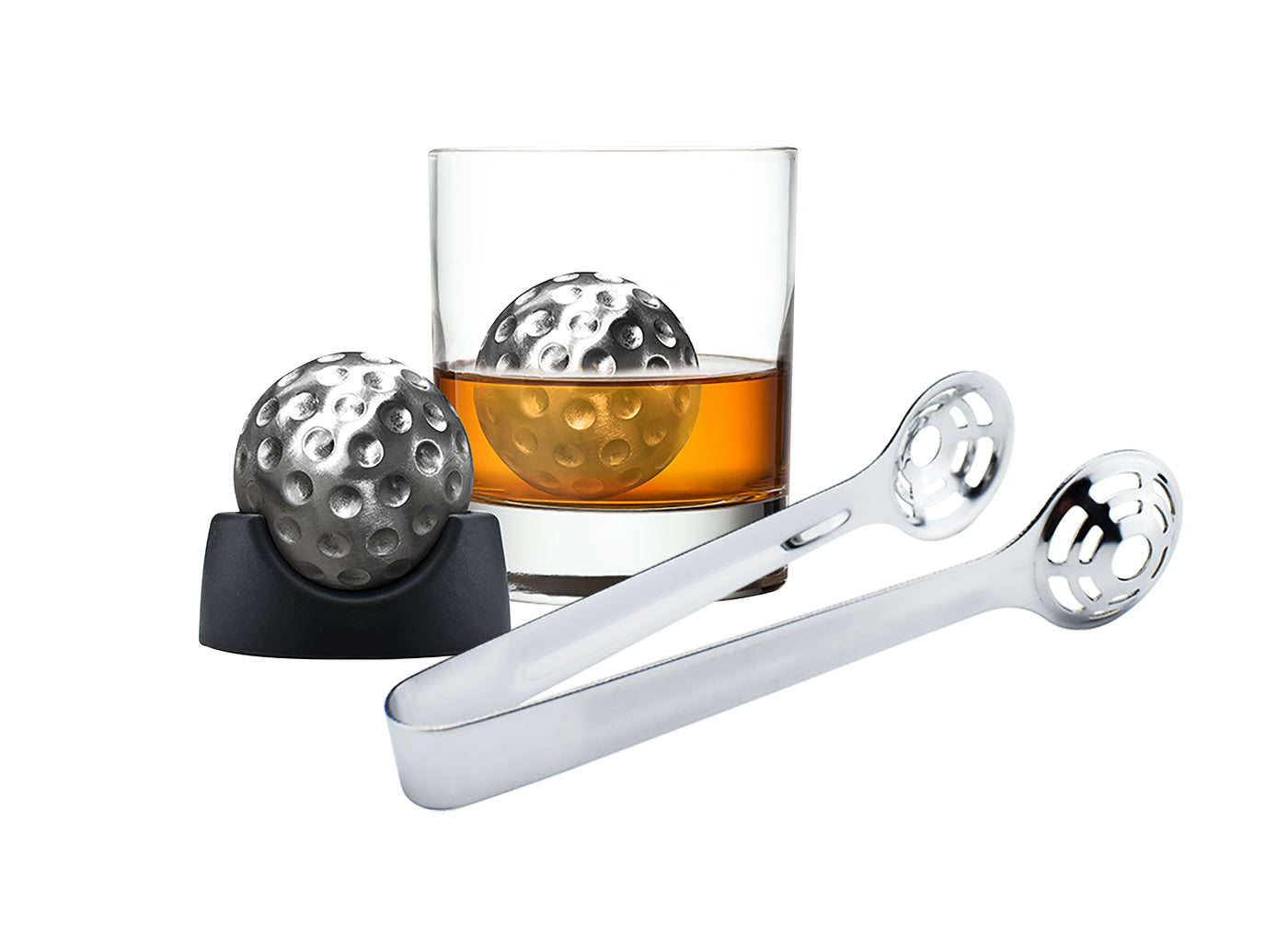 Gold Ball Whisky Ice Ball Set