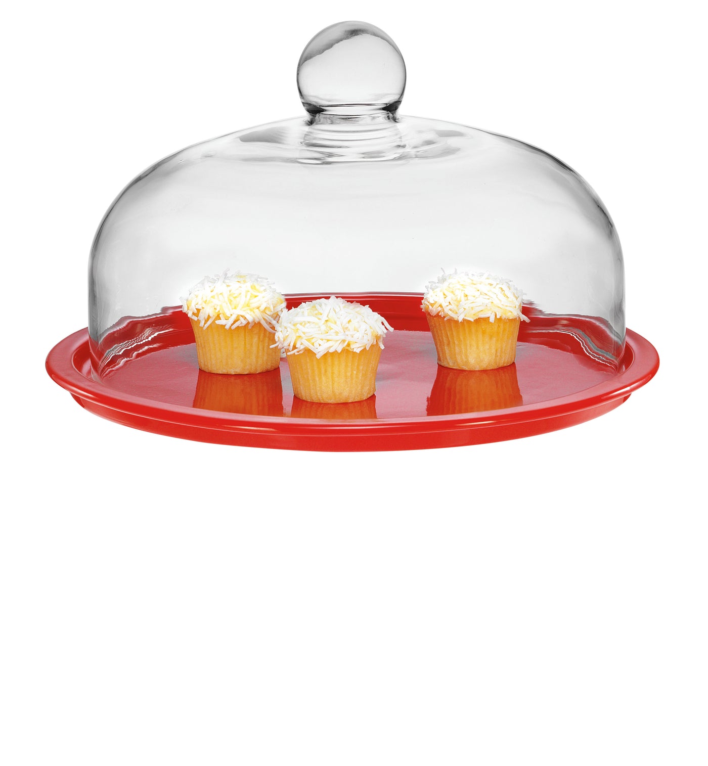 La Cuisson Cake Pltr W/Lid Inf. Red