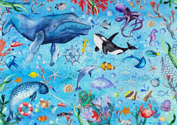 Deep Blue Sea - 1000 Piece Jigsaw Puzzle