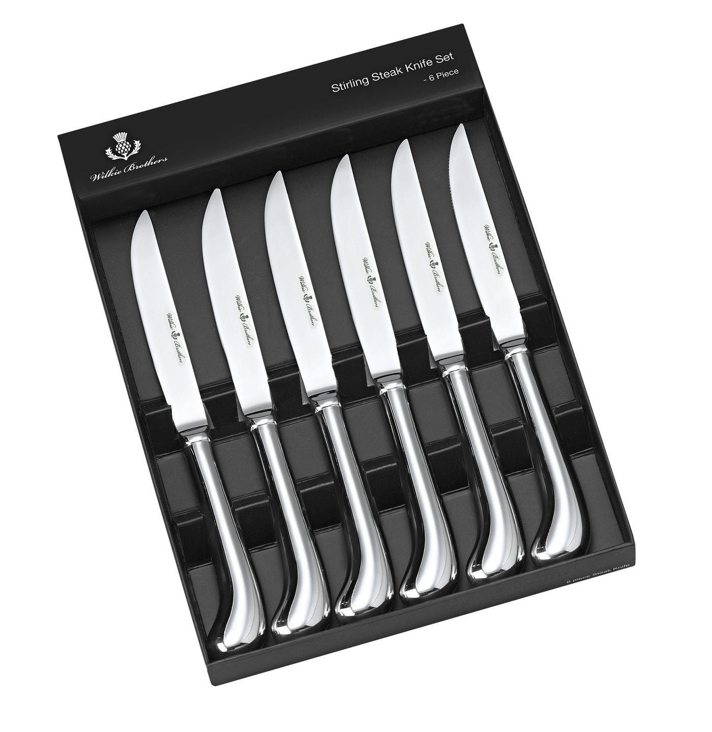 Wilkie Pistol 6 Piece Steak Knife Set