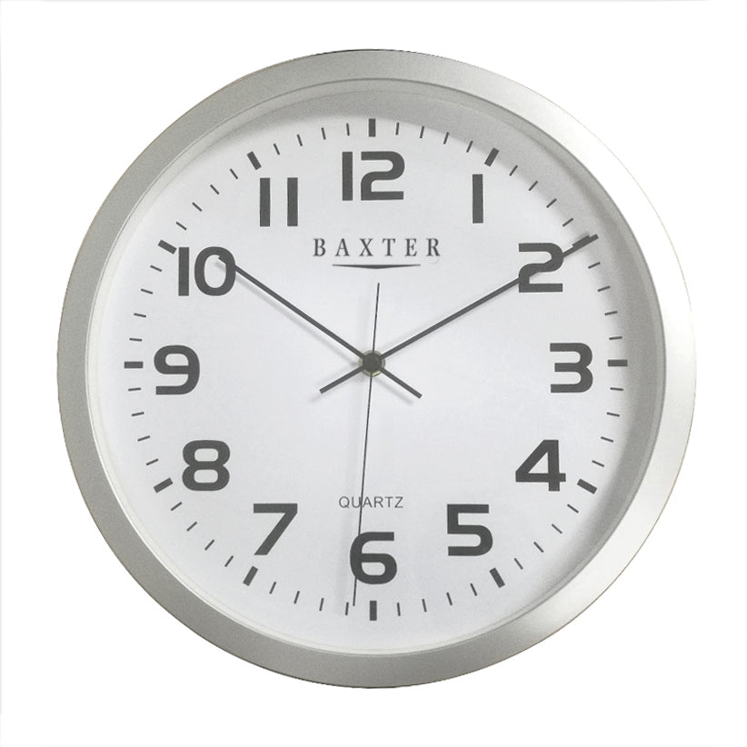 York W/Clock Arabic 30cm-Silver