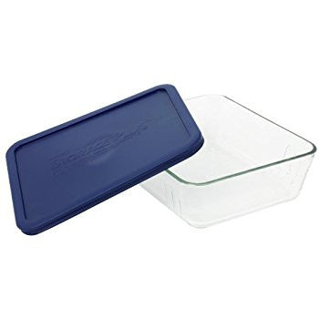 Simply Store™ 3 Cup Rectangle Container with Blue Lid