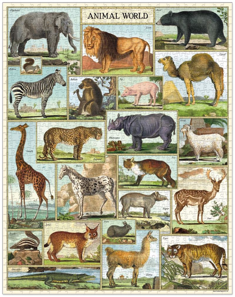Animal Vintage Puzzle - 1000 pieces