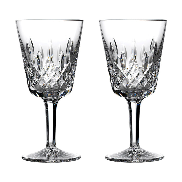 Crystal Lismore Classic Goblet Pair