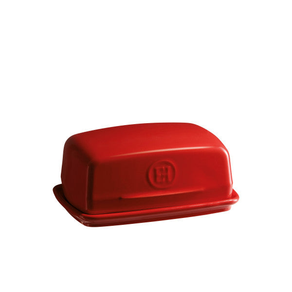 Butter Dish - Burgundy