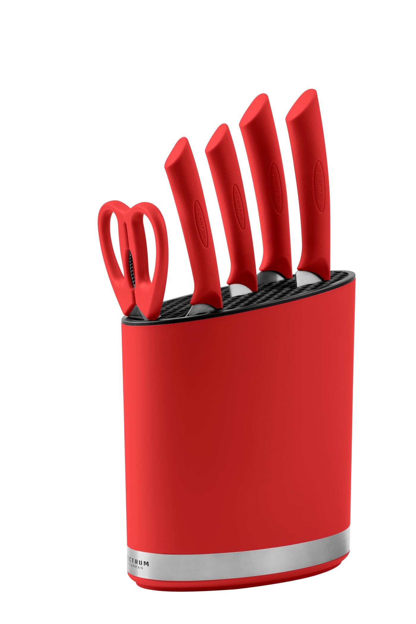 SCANPAN Spectrum Knife Block  RED