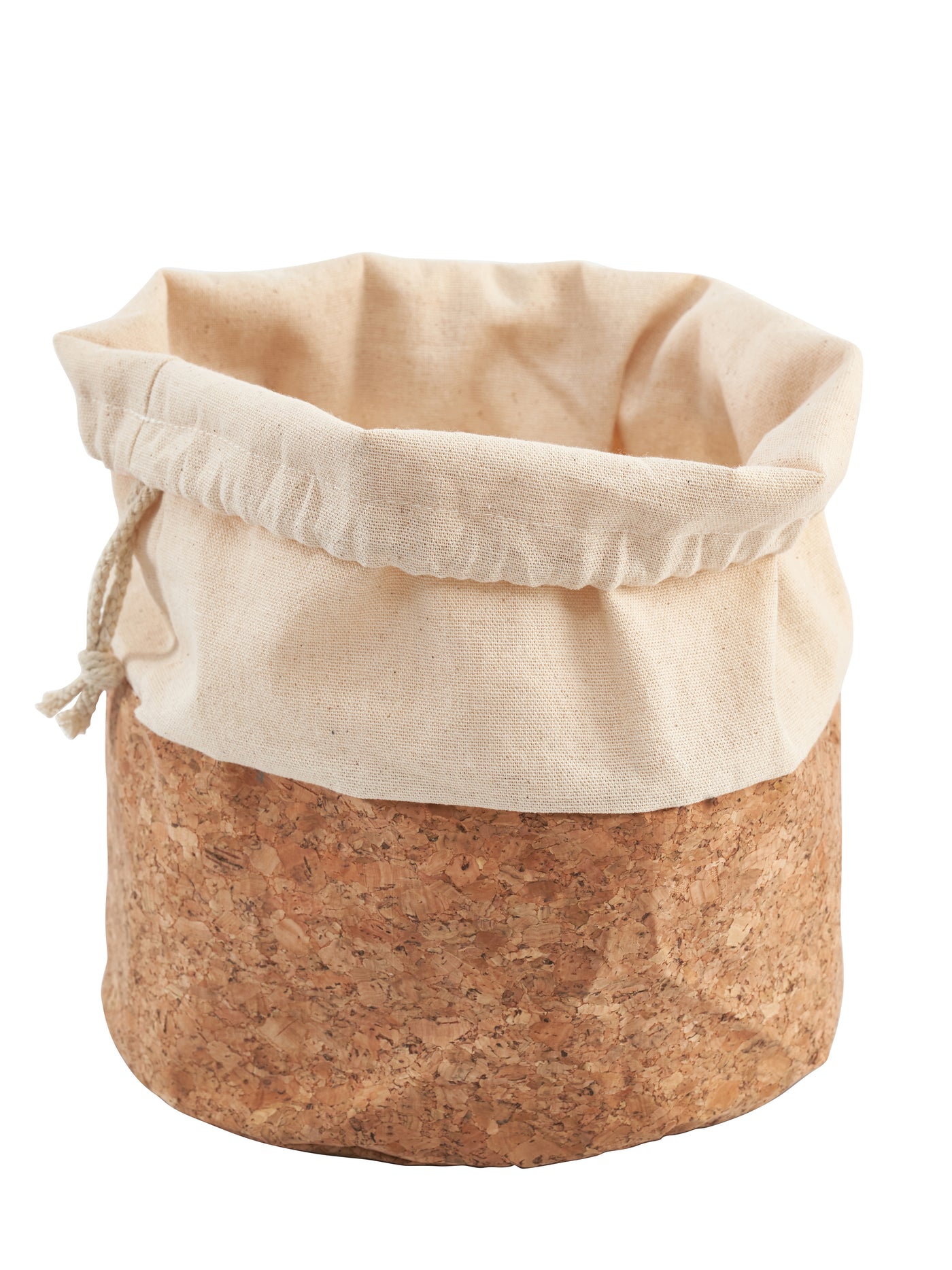Canvas Basket W/String Large
