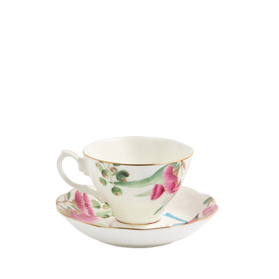 Royal Albert Miranda Kerr Australiana Teacup & Saucer White