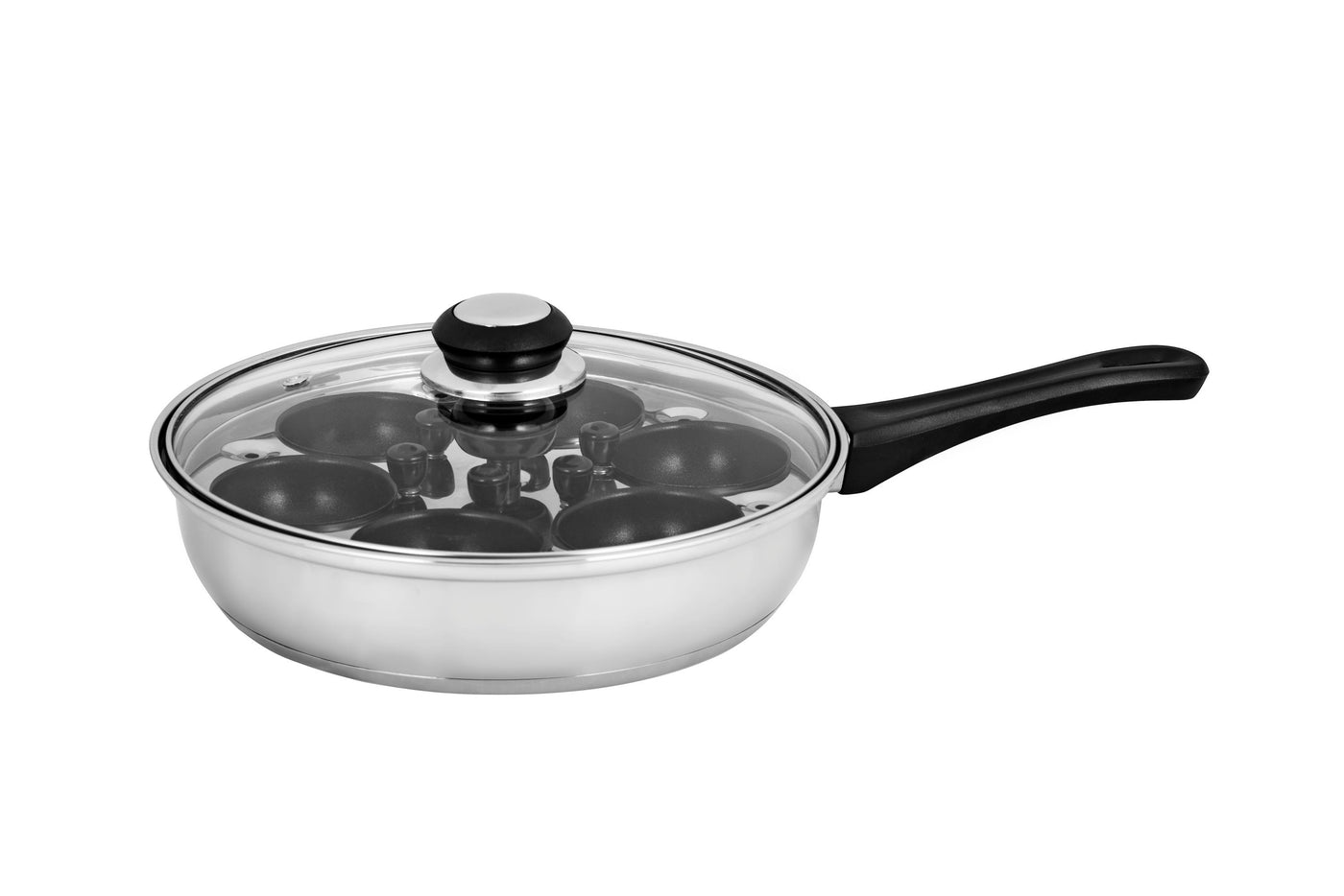 6 Egg Poacher 24cm Non Stick Cups