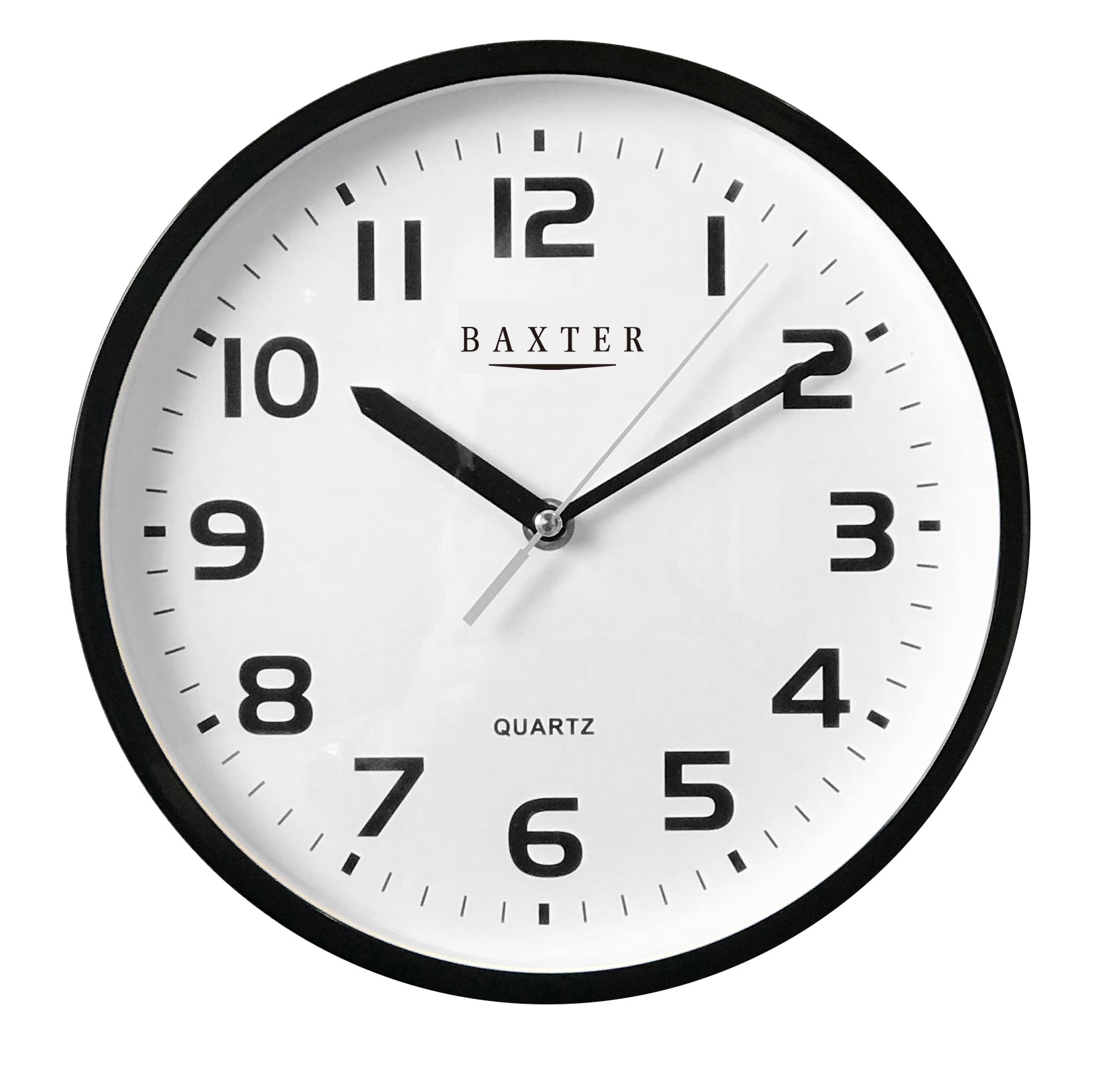 Adams W/Clock Arabic 25cm - Black – Outdo Homestore
