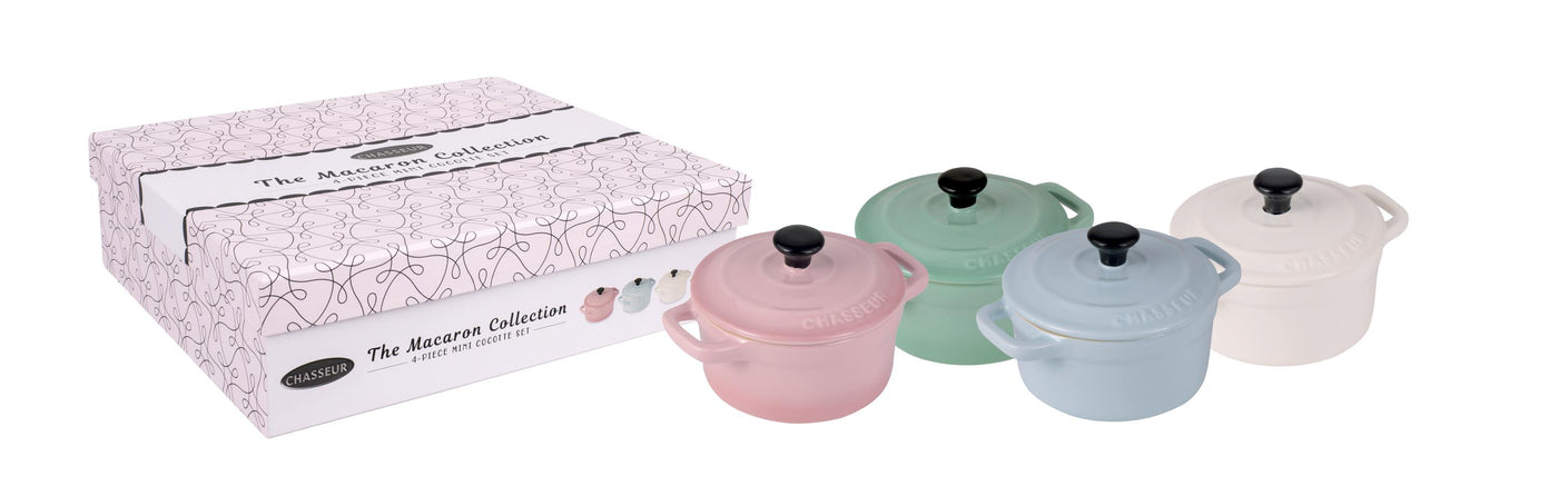Macaron 4Pce Mini Cocotte Set
