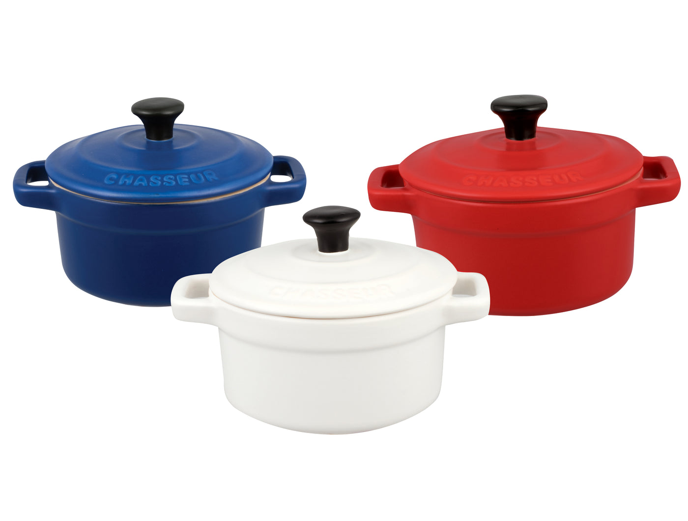 Celeb 3-Pc Cocotte Set Matte