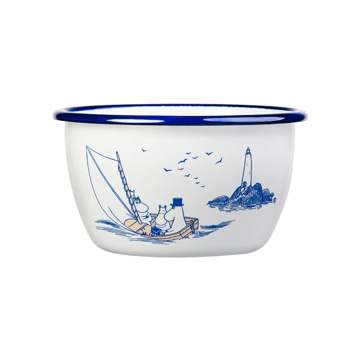 Moomin Enamel Bowl Sailors - 600ml